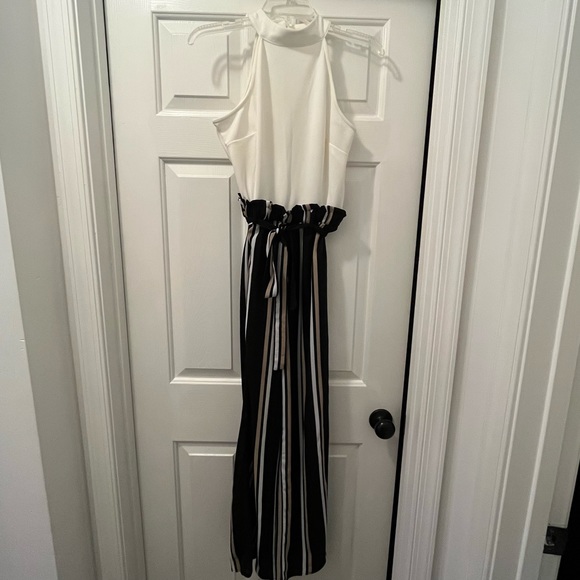 mi ami Pants - Black, White & Tan Jumpsuit 🖤🤍🤎